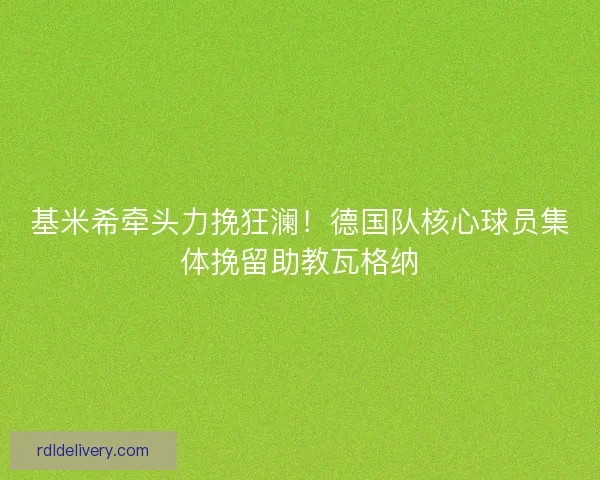 基米希牵头力挽狂澜！德国队核心球员集体挽留助教瓦格纳
